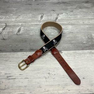 Leather Man Ltd. Jolly Roger Pirate Skull & Crossbones Belt 24